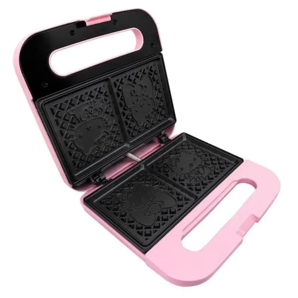 HELLO KITTY Pink Square Waffle Maker
